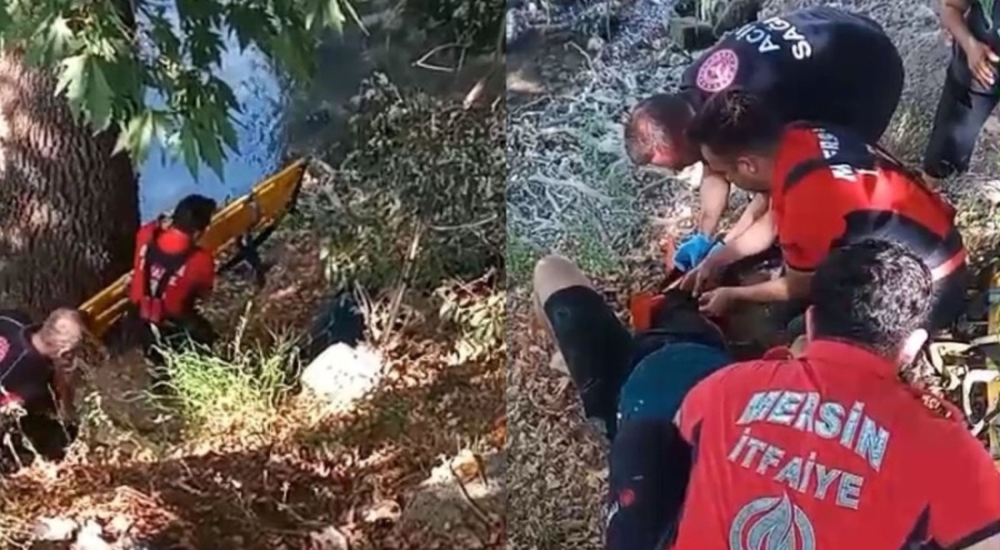 Balık tutarken 15 metre yükseklikten düştü