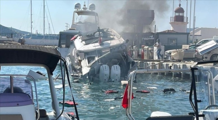 Bodrum'da patlayan lüks teknenin sahibi ünlü iş insanı çıktı