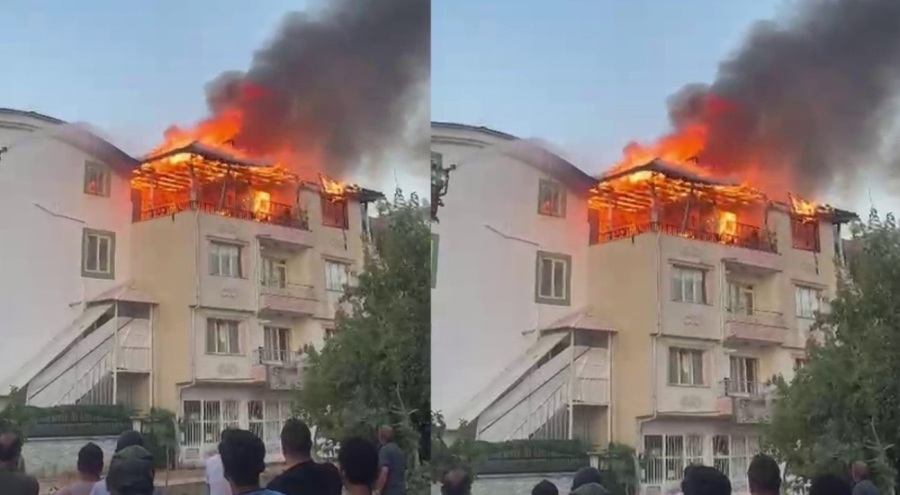 Adıyaman'da mangal ateşinden çıkan yangın, evi küle çevirdi