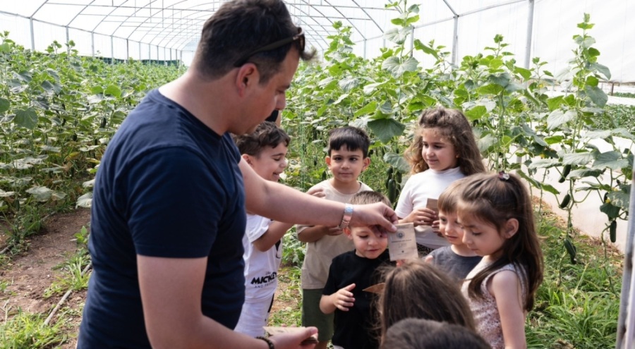 Gemlik'te minikler doğayla iç içe vakit geçirdi