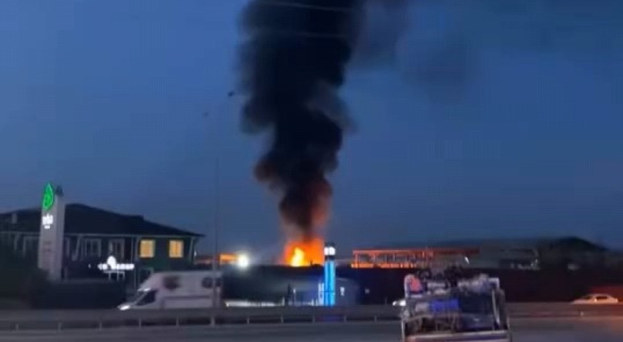 Bursa'da geri dönüşüm tesisinde korkutan yangın!