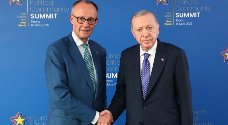 Cumhurbaşkanı Erdoğan, Almanya Başbakanı Merz ile görüştü