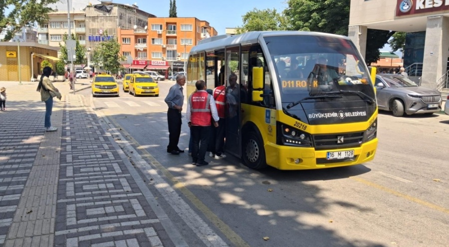 BURULAŞ ekiplerinin otobüslerde klima denetimlerini sürdürüyor