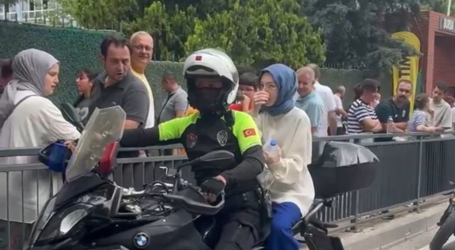 Bursa'da okulları karıştırınca motosikletli polis okula yetiştirdi