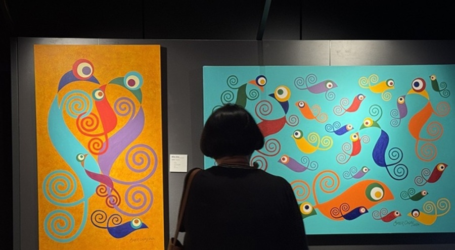 Ressam Ömer Onay'ın "Bilinç Akışı" sergisi ziyarete açıldı