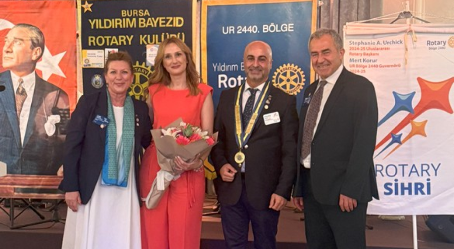 Yıldırım Bayezid Rotary Kulübü'nde Ayşe Gavas Aslan dönemi başladı