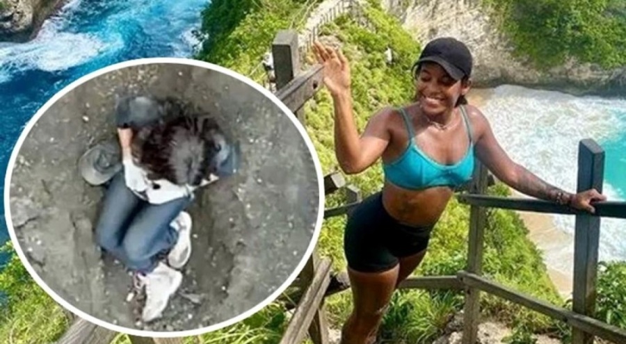 Endonezya'da yürüyüş yapan turist yanardağın içine düştü