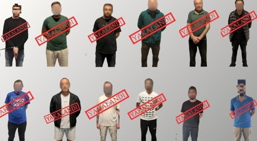 Ulusal seviye ve kırmızı bültenle aranan 12 kişi yakalandı