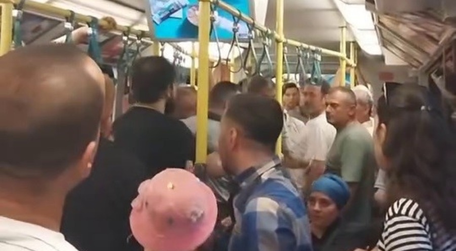 Bursa metrosunda yer verme tartışması çıktı