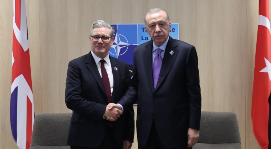 Cumhurbaşkanı Erdoğan, İngiltere Başbakanı Starmer ile görüştü