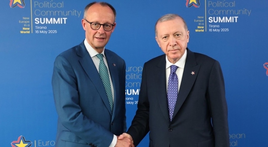 Cumhurbaşkanı Erdoğan, Almanya Başbakanı Merz'i kabul etti