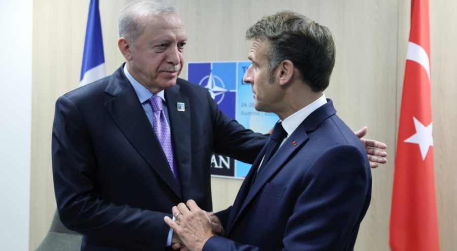 Cumhurbaşkanı Erdoğan, Fransa Cumhurbaşkanı Macron ile görüştü