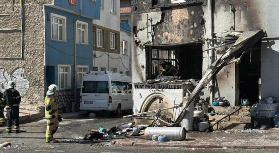 Tüpçü dükkanında patlama! Çok sayıda yaralı var