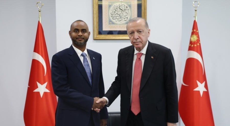 Erdoğan, Somali Limanlar ve Deniz Ulaştırma Bakanı Nur'u kabul etti