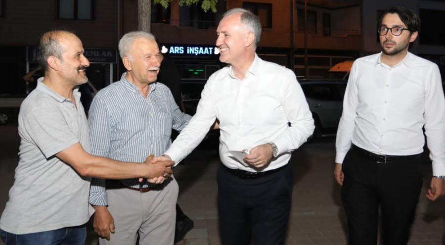 İnegöl Belediye Başkanı Taban vatandaşlarla buluştu