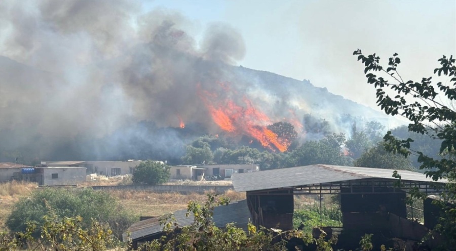 Muğla'nın Bodrum ilçesinde yangın! Alevler yerleşim yerlerine doğru ilerliyor