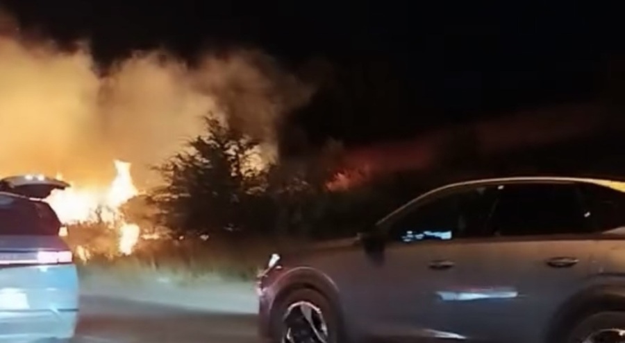 Bursa'da düğünden atılan havai fişek otluk alanda yangın çıkardı!