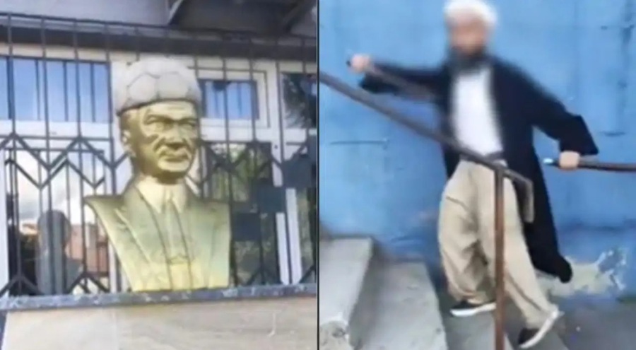 Atatürk büstüne saldıran kişi tutuklandı!