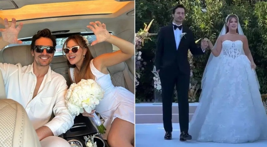Oyuncu Feyyaz Şerifoğlu ile Merve Dinçkol evlendi