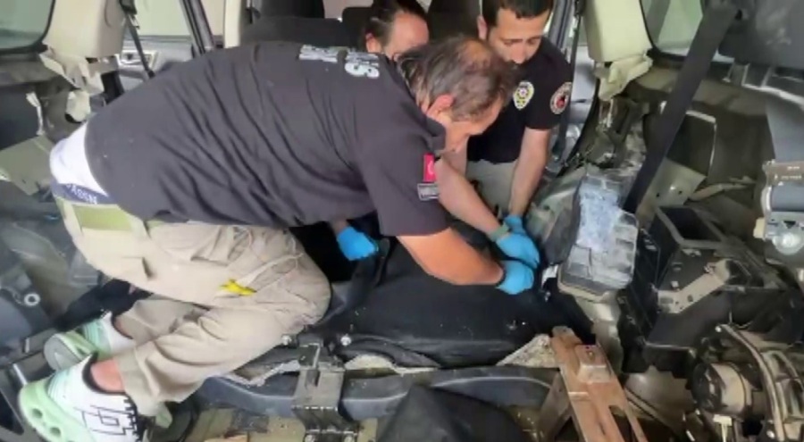 Cipte zulalanmış 82 kilo uyuşturucu ele geçirildi