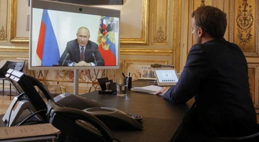 Putin ve Macron, telefonda görüştü