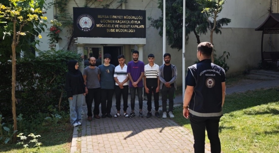 Bursa'da 7 yabancı uyruklu şahıs ve organizatör yakalandı!