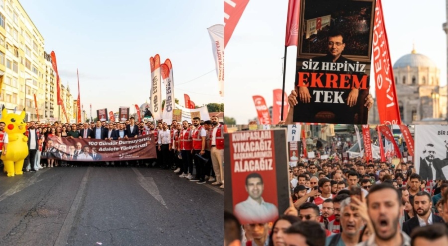 Cumhuriyet Halk Partisi Gençlik Kolları'ndan Saraçhane'de "Gençlik Korteji"