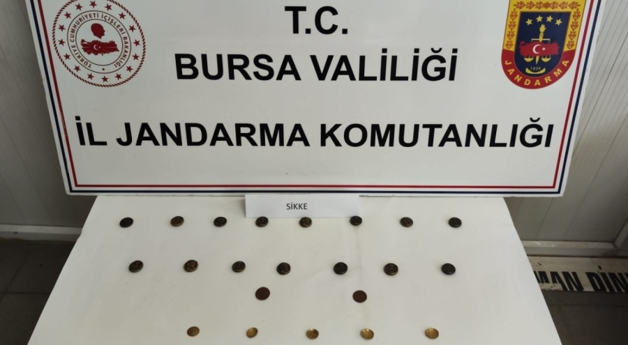 Bursa'da tarihi eser operasyonu! Bizans ve Roma dönemine ait sikkeler ele geçirildi