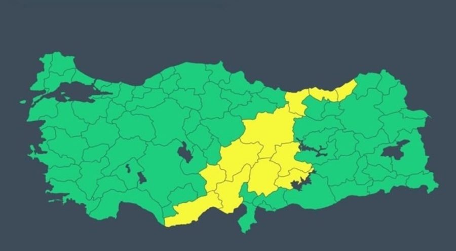 11 il için sağanak ve fırtına uyarısı yapıldı