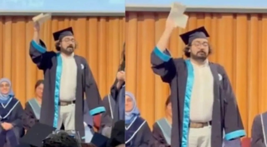 İmamoğlu'na destek için diplomasını yırtmıştı: Boğaziçili gence şafak operasyonu!