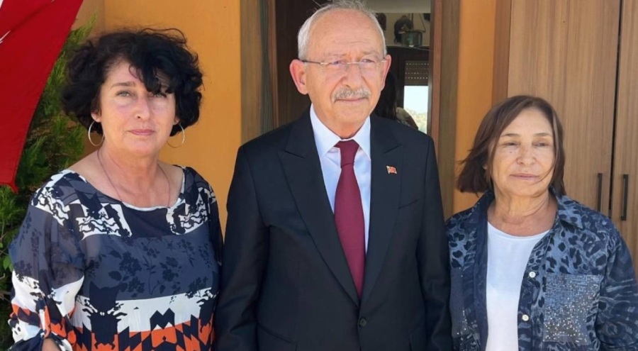 Kemal Kılıçdaroğlu'ndan Tunç Soyer'in eşi Neptün Soyer'e ziyaret