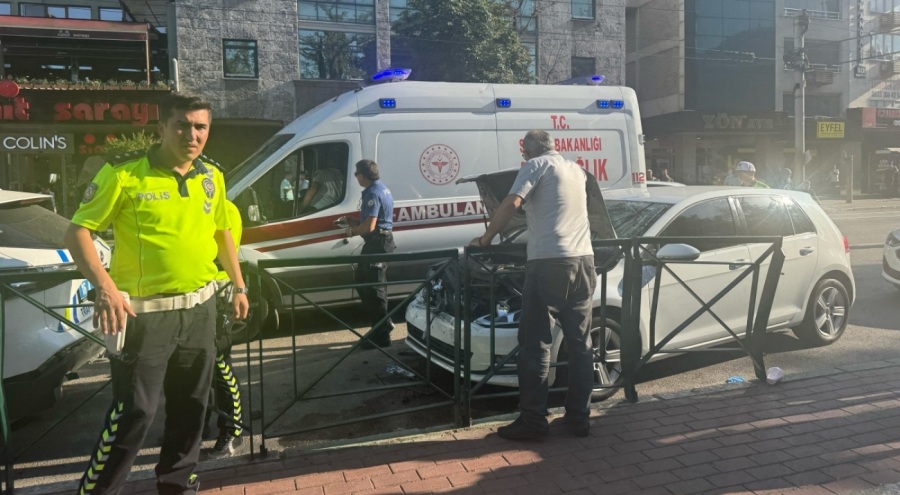 Bursa'da polis memuruna otomobil çarptı!