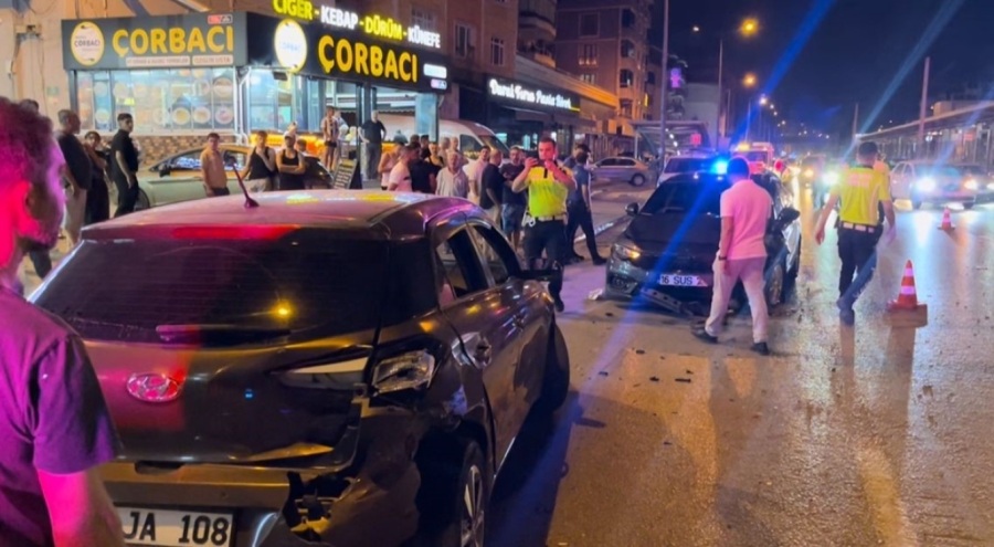 Bursa'da alkollü sürücü makas atarken kaza yaptı