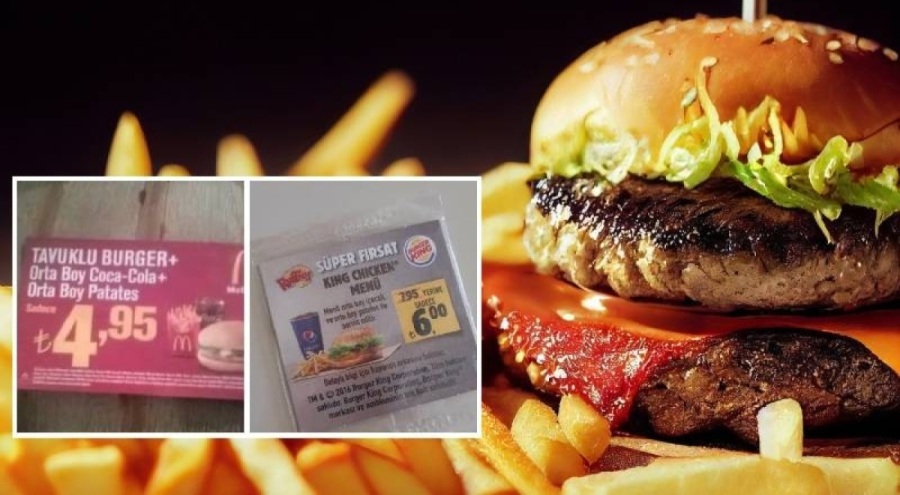2016'da Burger King'de satılan menü fiyatları gündem oldu!