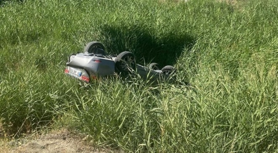Otomobil takla attı: Aynı aileden 5 kişi yaralandı