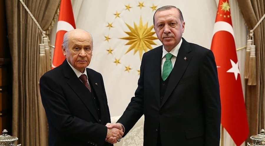 Cumhurbaşkanı Erdoğan, Bahçeli ile bir araya geldi