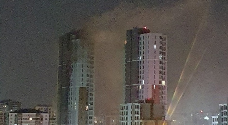 Ankara'da 26 katlı binada korkutan yangın!