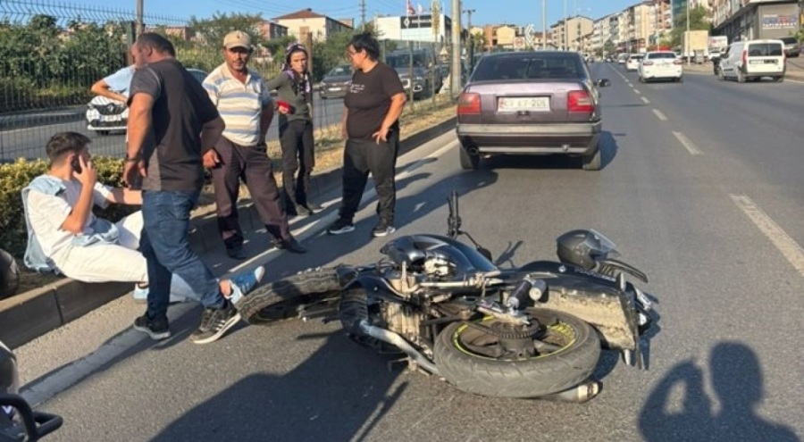 Motosiklet kazası: 1 yaralı