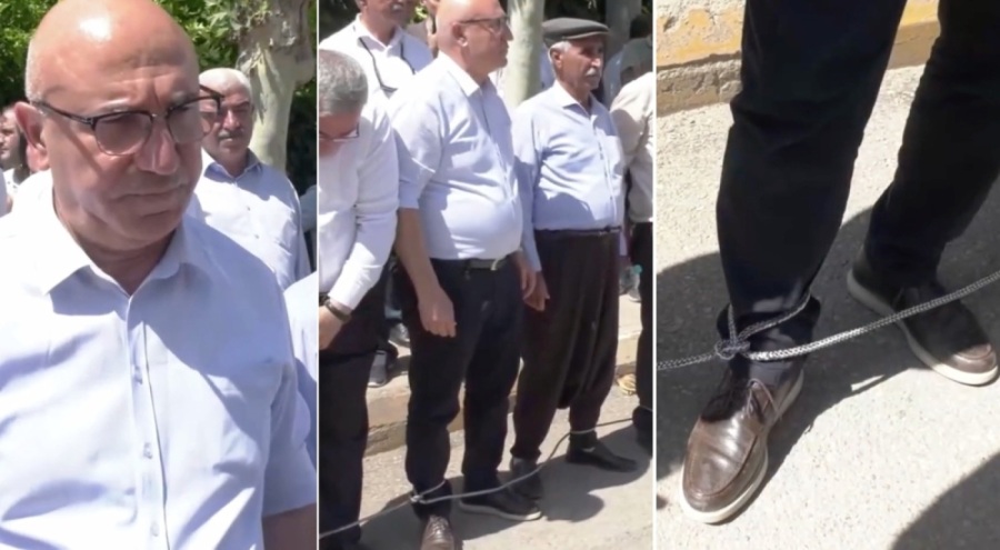 Mahmut Tanal, Tutdere'ye verilen ev hapsine tepki olarak ayağına ip bağladı