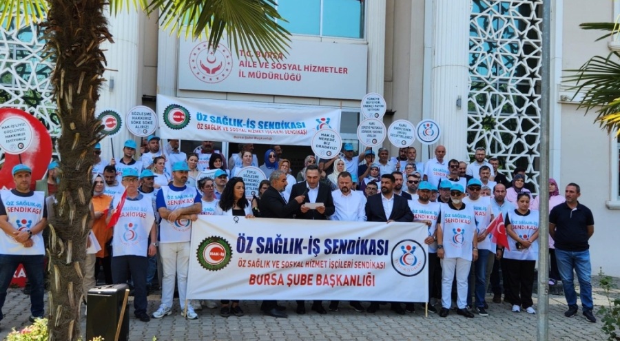 Öz Sağlık İş Sendikası, işverenin sunduğu teklifi protesto etti