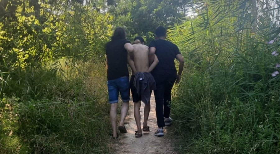 18 yıl hapis cezası olan firari denizde yüzerken yakalandı