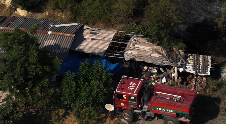 Yalova'da arazi yangını