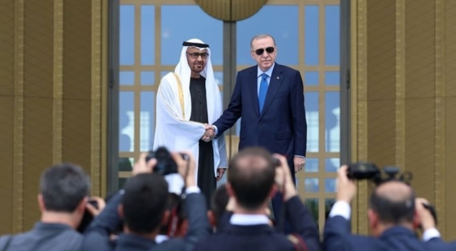 Cumhurbaşkanı Erdoğan, BAE lideri El Nahyan ile bir araya geldi