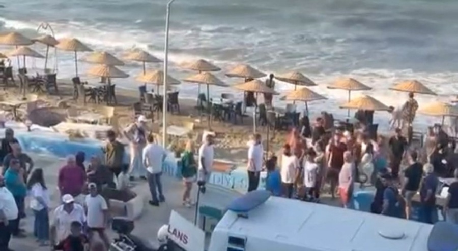 Mudanya'da denizde boğulma tehlikesi geçiren çocuk son anda kurtarıldı