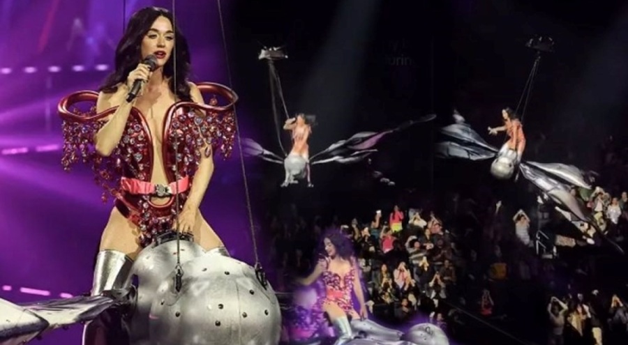 Katy Perry konserinde korkutan anlar