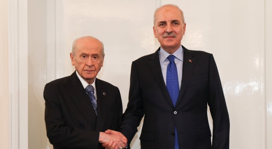 TBMM Başkanı Kurtulmuş, MHP Genel Başkanı Bahçeli'yi ziyaret etti