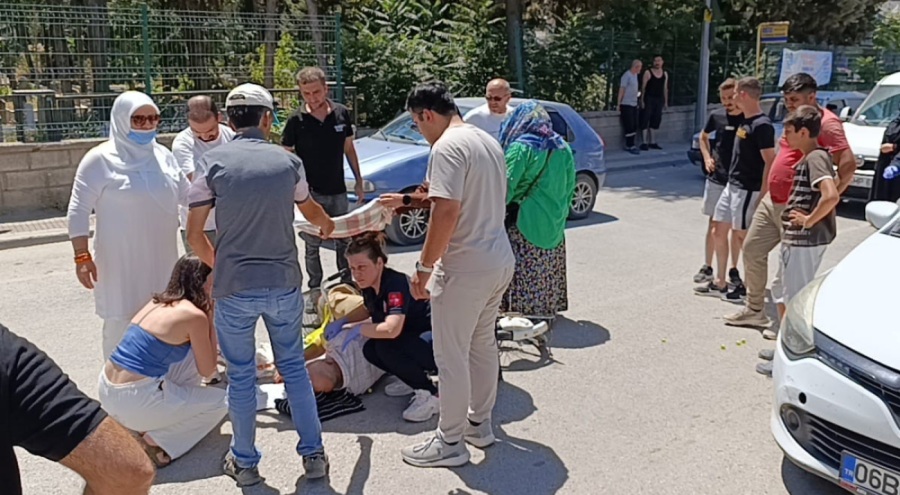 Bursa'da yaralanan vatandaşı güneşten böyle korudular