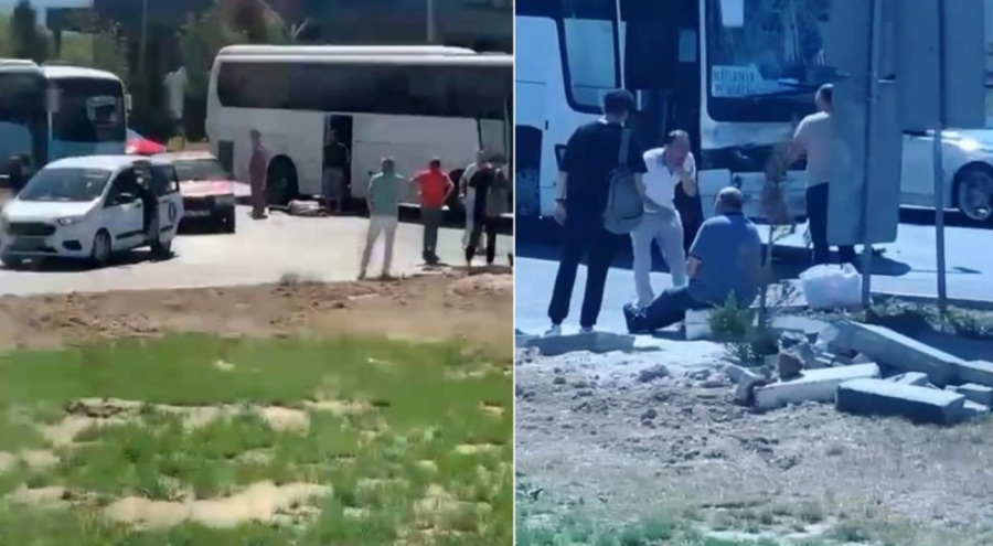 İşçi servisi LPG yüklü tankere çarptı: 35 yaralı