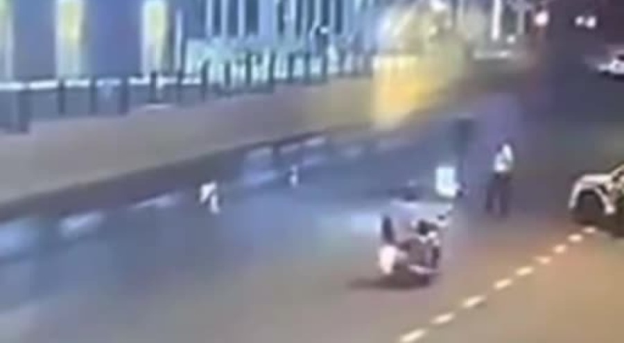 Bursa'da kaçan aracı dubayla durdurmaya çalıştı
