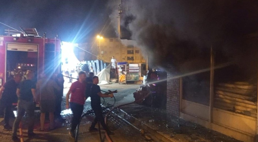 Zonguldak'ta iş yerinde korkutan yangın